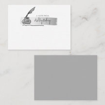 Sketch-Imitate Silver Quill Pen Script