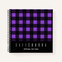 Sketch Lila Black Kariert Gingham Karo Pattern
