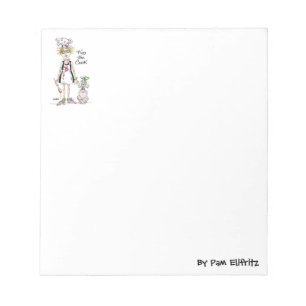 Sketch müde kochen entmutigt und chaotisch braucht notizblock