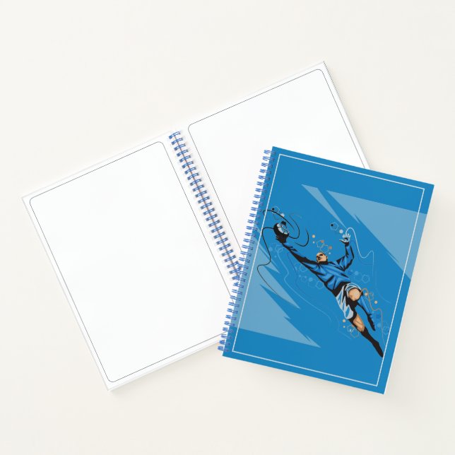 Sketch Notebook-Fußball-Player Notizbuch (Innenseite)