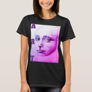 Sketch of a girl, study of da Vinci -D.C.B. 1989 T-Shirt