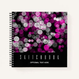 Sketch Pink Bubble Bokeh Effekt Dot Sketchbook Notizbuch