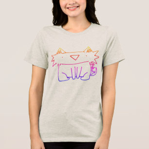 Sketch Rainbow Cat T - Shirt