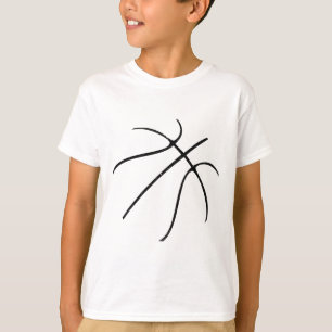 Sketch Silhouette Bll Geschenk Sketch Trainer Spor T-Shirt