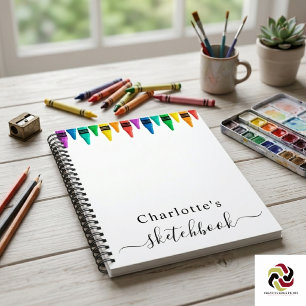 Sketchbook Holographic Pink Tropfens Girl Notizbuch