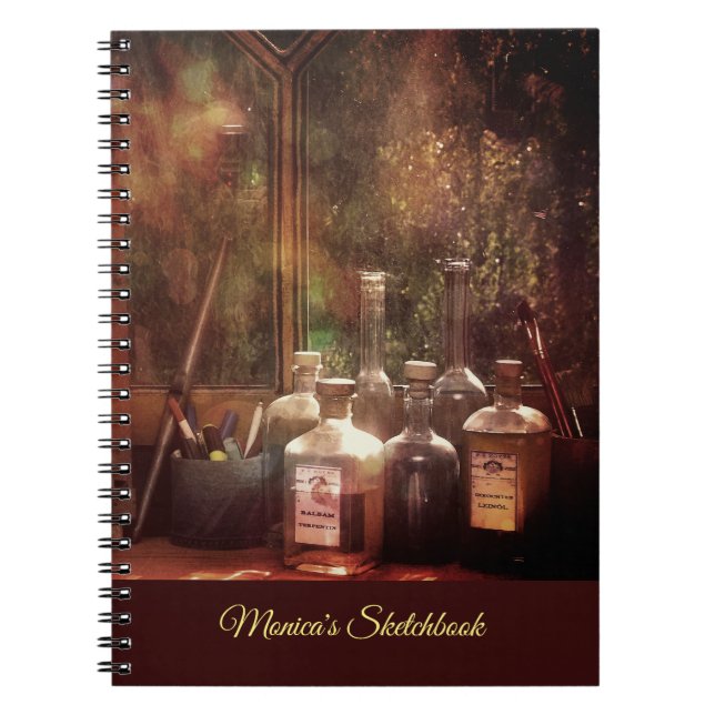 Sketchbook mit Ihrem Namen Notizblock (Vorderseite)