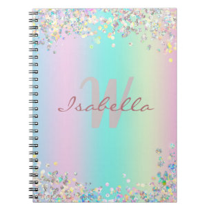 Sketchbook Unicorn Holographic Glitzer Notizblock