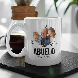Sketched Abuelo Heart Foto Kaffeetasse
