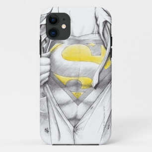 Sketched Chest Superman Logo iPhone 11 Hülle