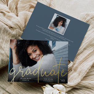 Sketched Foil l Photo Graduation Announcement Folieneinladung