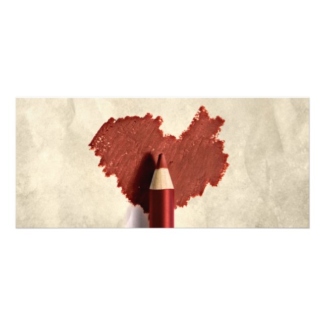 Sketched Heart Zeichnend Pen Geschenkkarte Werbekarte (Vorne)