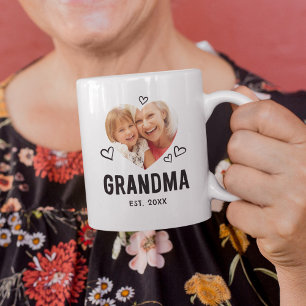 Sketched Oma Heart Foto Kaffeetasse