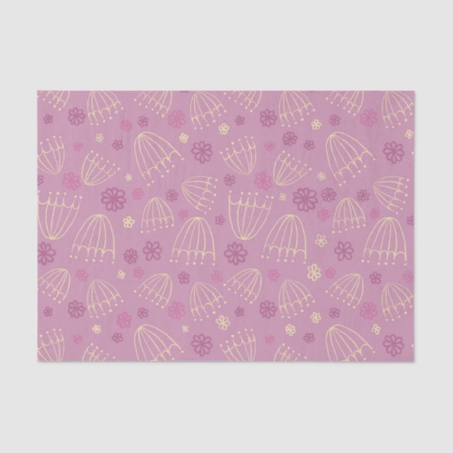 Sketched Queen Anne Spitzen-Blume Seidenpapier (Vorderseite)