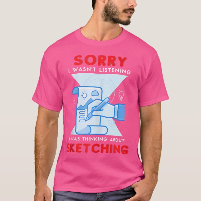 Sketcher Zeichne künstlerische Sketching Joke Sket T-Shirt (Vorderseite)