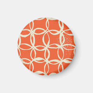 Sketchy Circles trendy Nahtlos Design Magnet