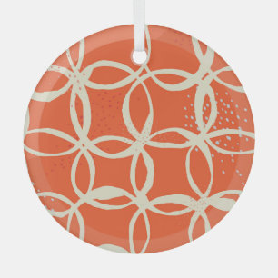 Sketchy Circles trendy Nahtlos Design Ornament Aus Glas