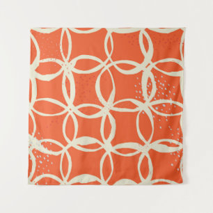 Sketchy Circles trendy Nahtlos Design Wandteppich