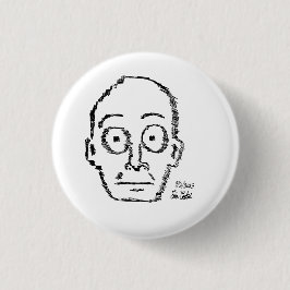 sketchy drawn cartoon face ( Erica Crooks ) Button