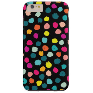 Sketchy Happy Color Dots Tough iPhone 6 Plus Hülle