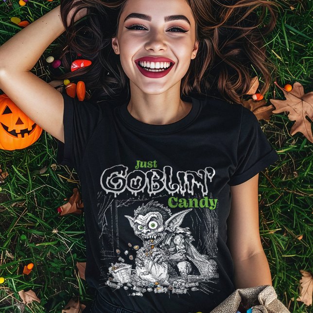 Sketchy Just Goblins Süßigkeiten für dunklere Gege T-Shirt (Von Creator hochgeladen)