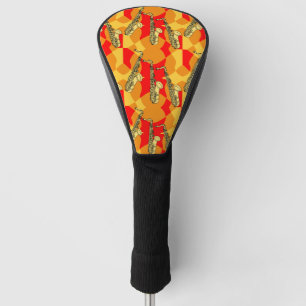 Sketchy Saxophon Gray Pattern Golf Headcover