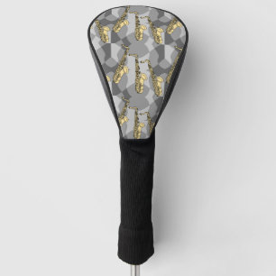 Sketchy Saxophon Gray Pattern Golf Headcover