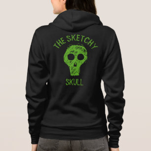 SKETCHY SKULL - T - SHIRT