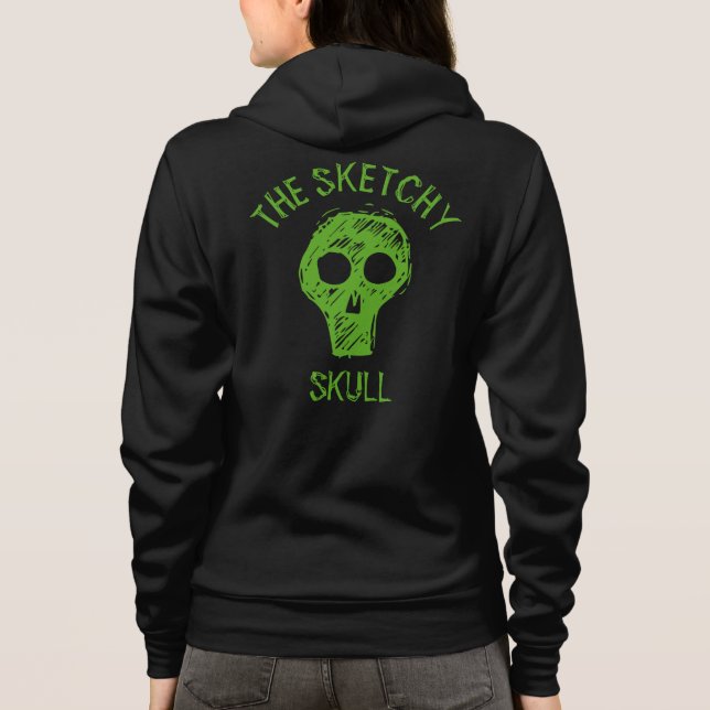 SKETCHY SKULL - T - SHIRT (Rückseite)
