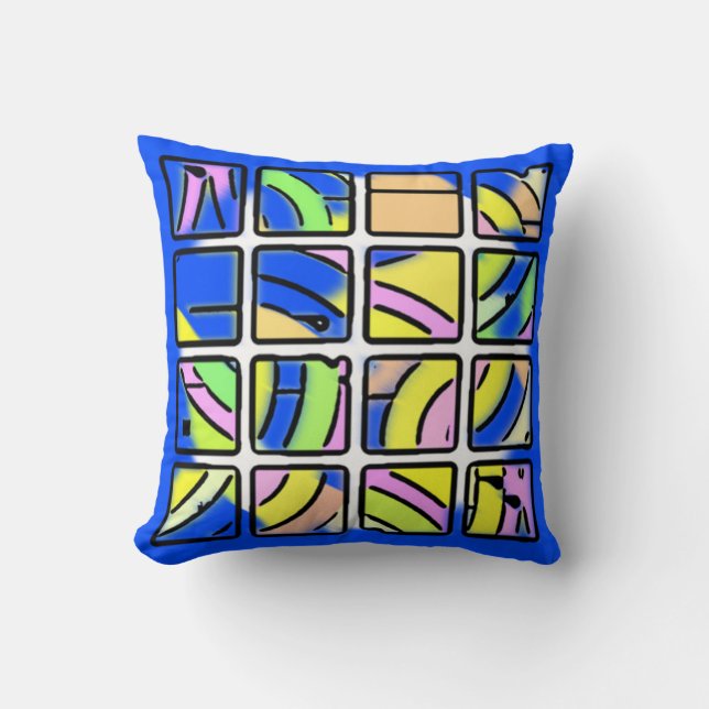 Sketchy Squares Pillow Kissen (Vorderseite)