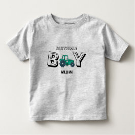 Sketchy Tractor Farm Boy Birthday Kleinkind T-shirt