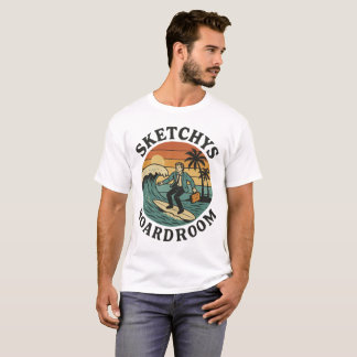 Sketchys Boardroom - Retro-Surf-T-Shirt  T-Shirt