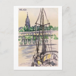 Skethchbook-Seiten. Málaga m22 Postkarte