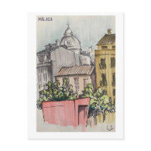 Skethchbook-Seiten. Málaga. Marker