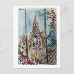 Skethchbook-Seiten. Málaga. Museo tyssen Postkarte