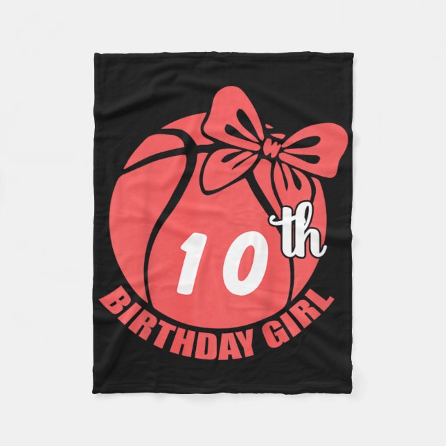 Sketll 10. Geburtstag Sketll Spieler  Fleecedecke (Vorderseite)