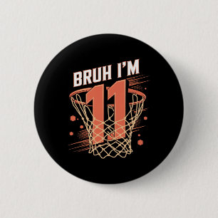 Sketll 11. Geburtstags-Shirt für Jungen 11 Jahre a Button