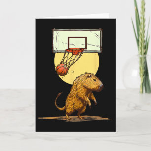Sketll Capyra Slam Dunk Bll Player Sketch Lover Karte