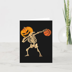 Sketll Dabbing Skelett Men Boys Halloween Sketch Karte