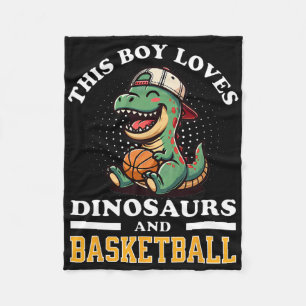 Sketll Dinosaur T Rex Spieler Männer Kinder Jungen Fleecedecke