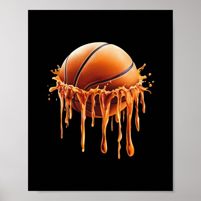 Sketll Drip Grafik  Poster (Vorne)