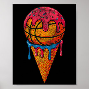 Sketll Eistüten-Spaß-Tropf-Streusel Poster