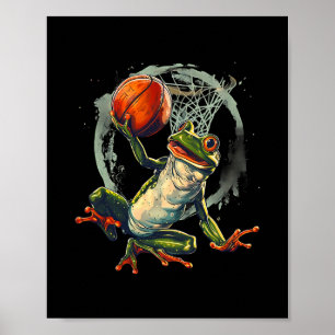 Sketll Frosch Kröte Slam Dunk Kunstwerk Sketll Hoo Poster