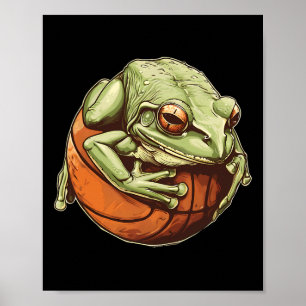 Sketll Frosch Zeichnung Sketll Reifen Bll Spieler Poster