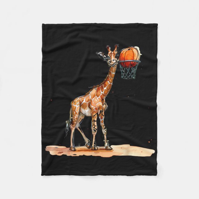 Sketll Giraffe Sketll Player Artwork Slam Dunk Fleecedecke (Vorderseite)