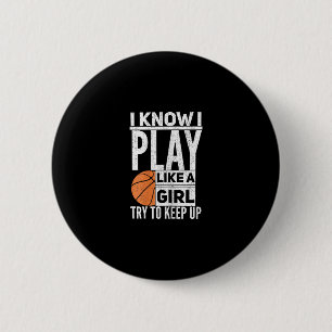 Sketll Girls - Ich weiß, ich spiele wie ein Mädche Button
