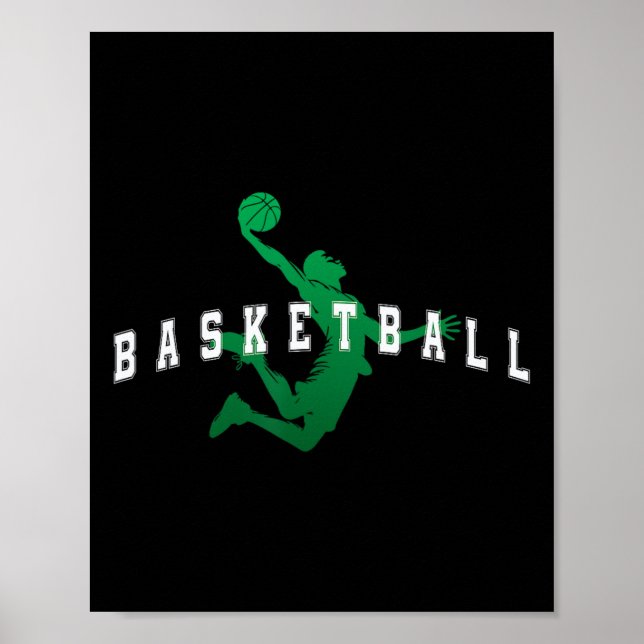Sketll Green Team Spieler Varsity Text  Poster (Vorne)