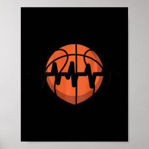 Sketll Heartbeat Pulse Design Poster