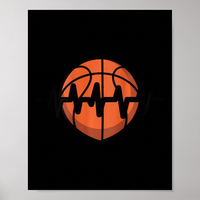 Sketll Heartbeat Pulse Design  Poster (Vorne)