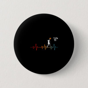 Sketll Herzschlag für Frauen und Mädchen Button