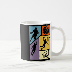 Sketll Hoop Life Spieler Vintage Sport Spieler Män Kaffeetasse